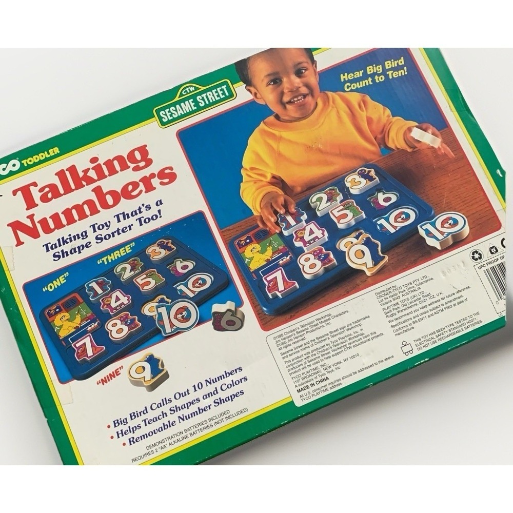 Sesame Street Talking Numbers Count To 10 Tyco Toddler - Picture 3 of 3